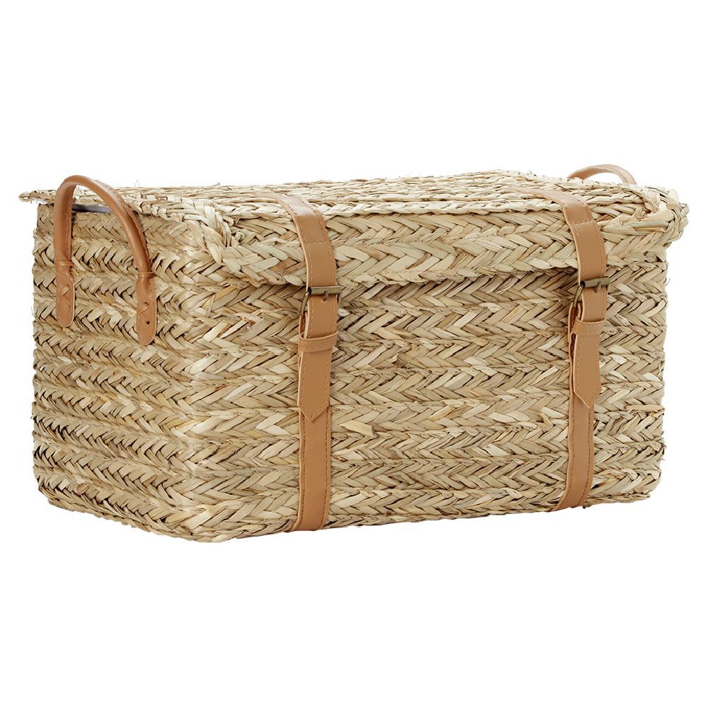 Malle en jonc 43 x 24 x H.22 cm