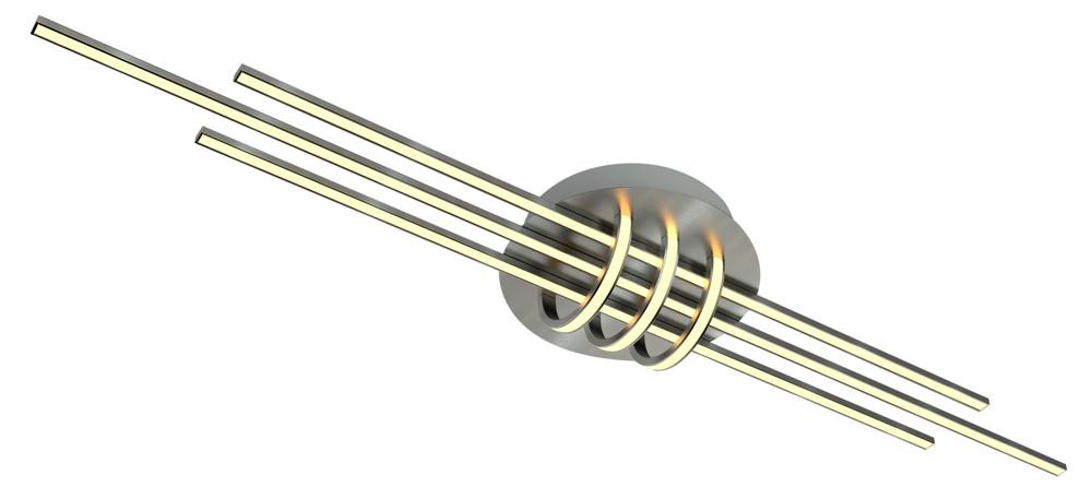 Lampa sufitowa NAKSOS nikiel LED 6x40W Neutralna biel 2000lm Apeti