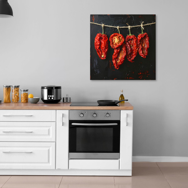 Obraz do kuchni restauracji baru jadalni, Suszone czerwone pomidory 20x20