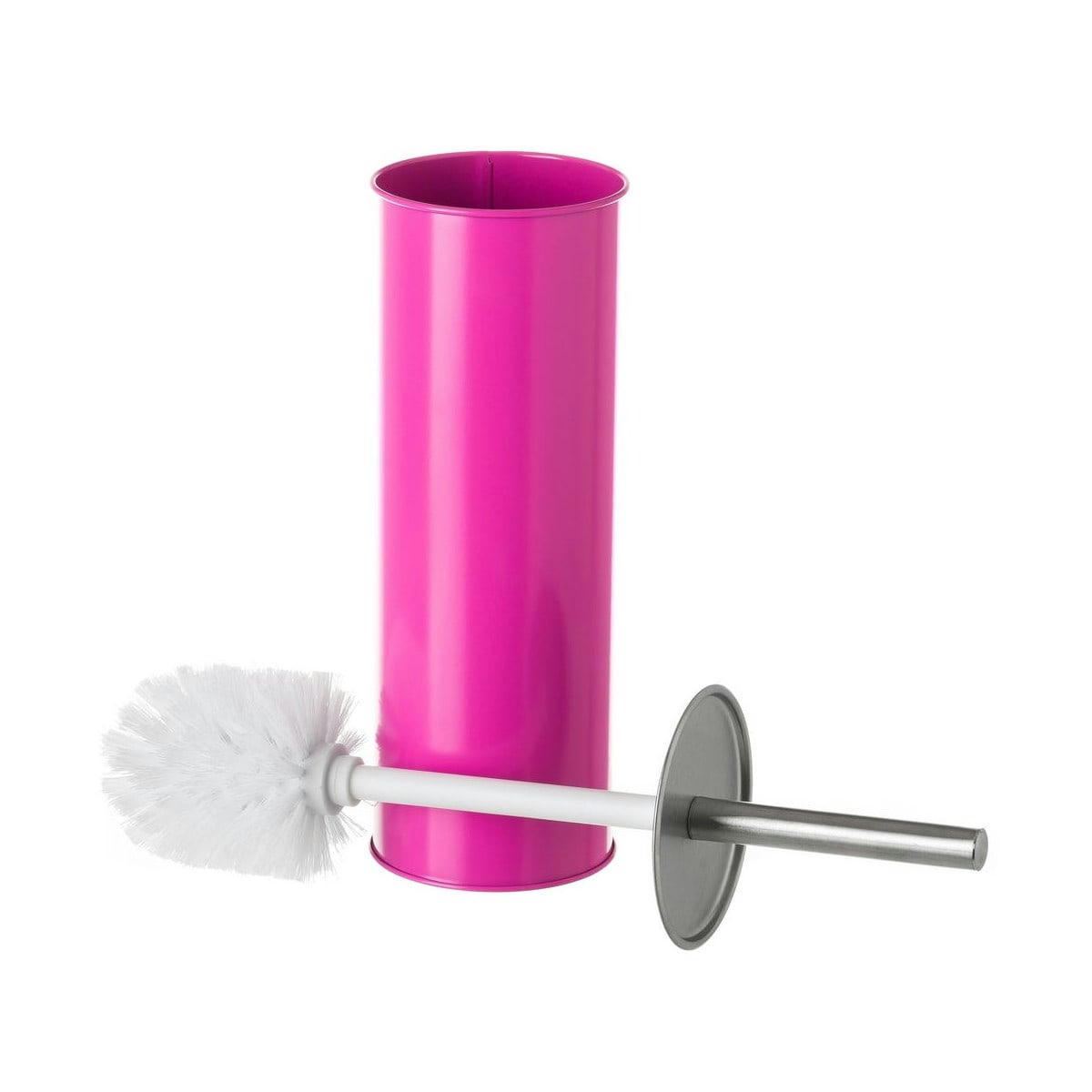 MÉTAL - Balai brosse WC métal fuchsia