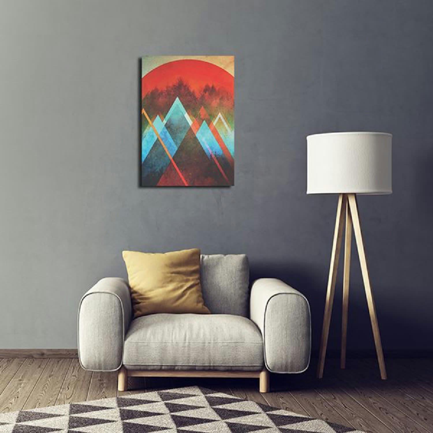 SCIFI ESPACE - Tableau métal fractions B22 32x45