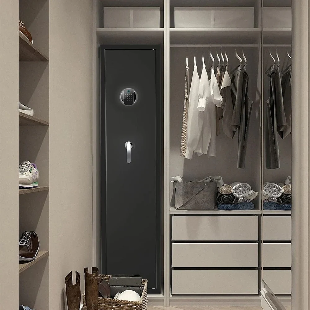 Metal 4-5 Gun Biometric Fingerprint Gun Safe Rifle Safe Gun Cabinet