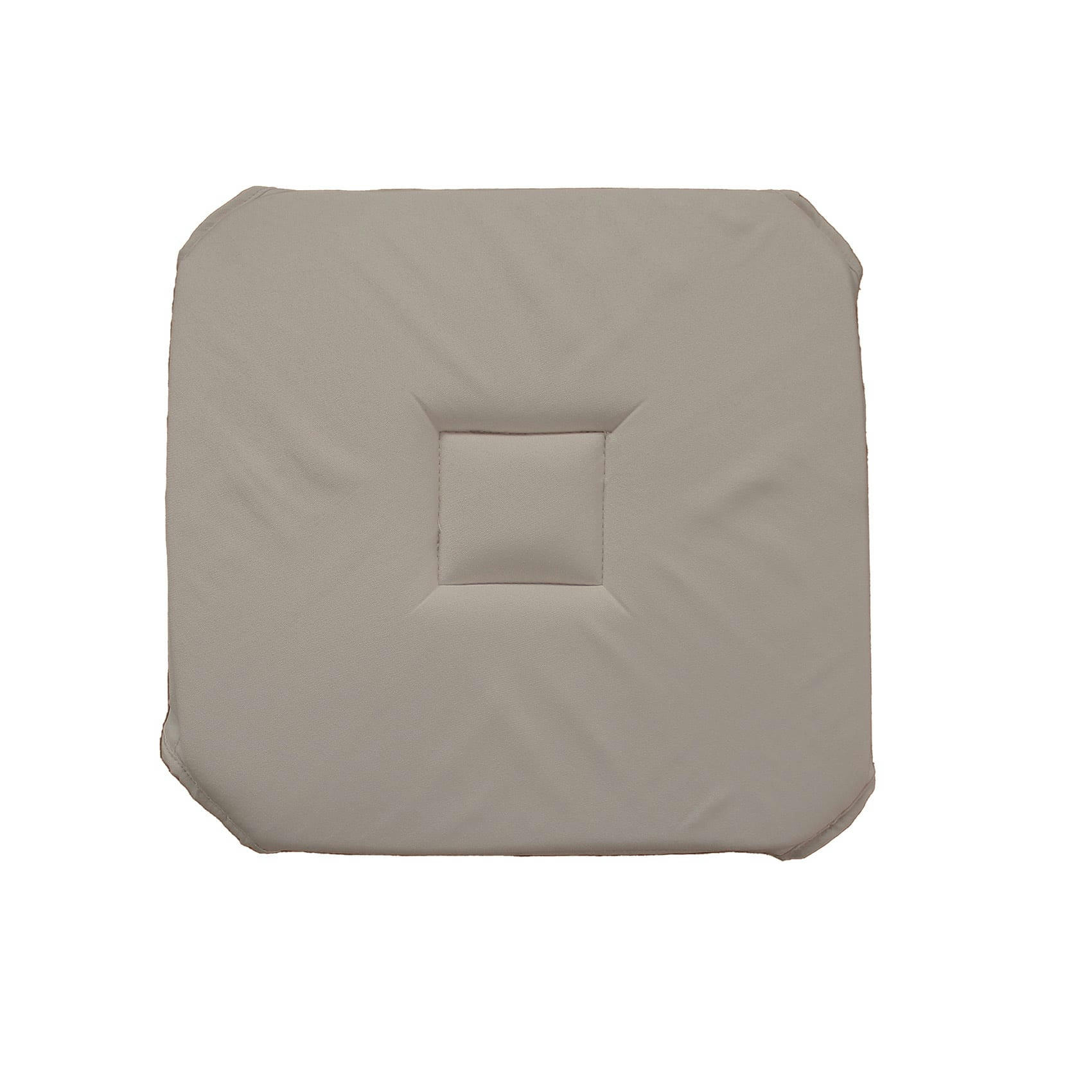 - Galette de chaise unie à rabats polyester naturel 40x40 cm