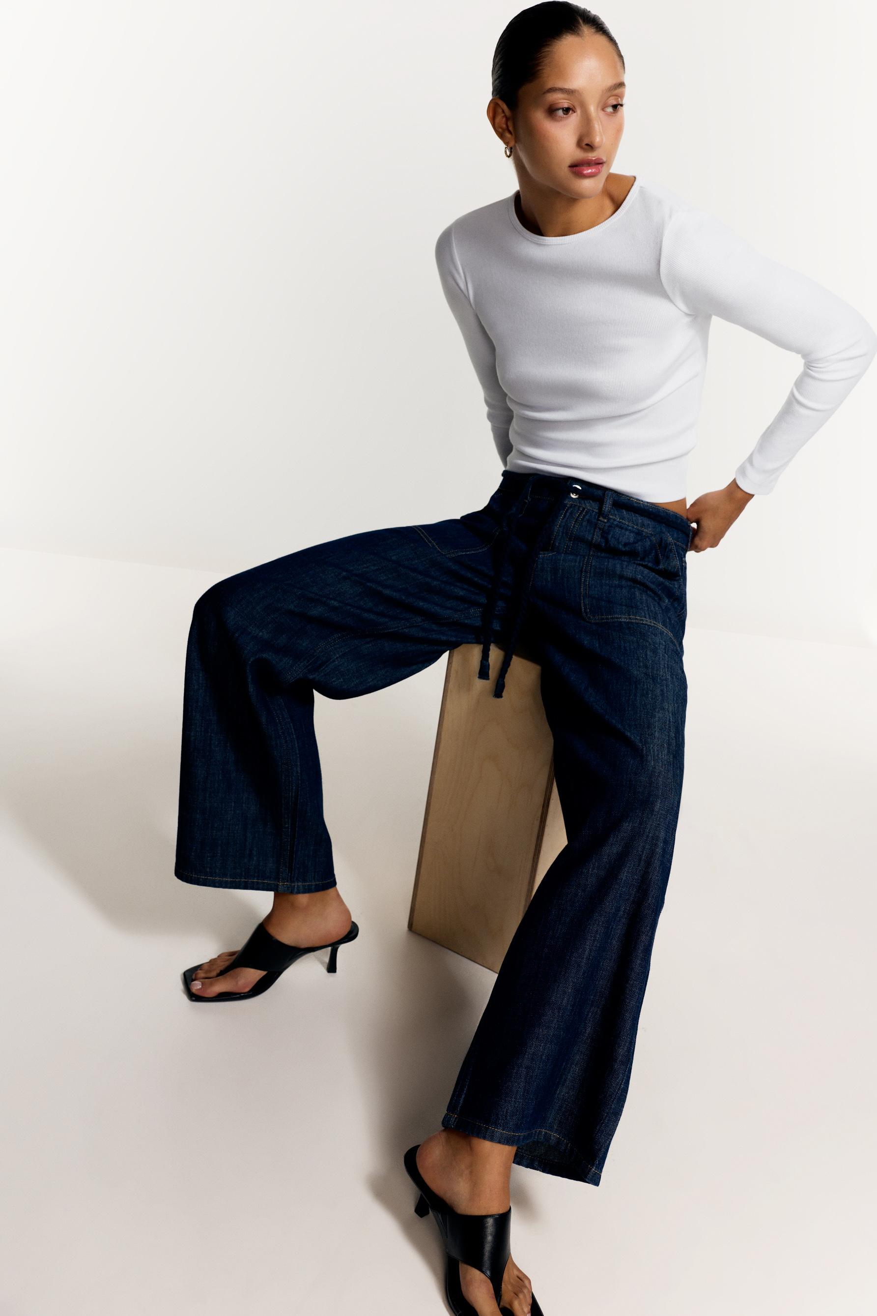 Jeans wide leg ligero