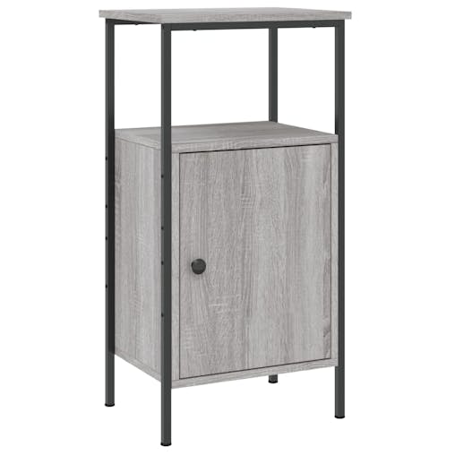 NNEVL Bedside Cabinets 2 pcs Grey Sonoma 41x31x80 cm Engineered Wood