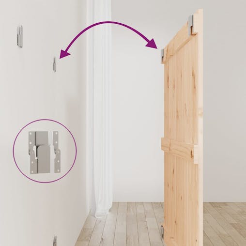 NNEVL Wall Headboard 95.5x3x90 cm Solid Wood Pine