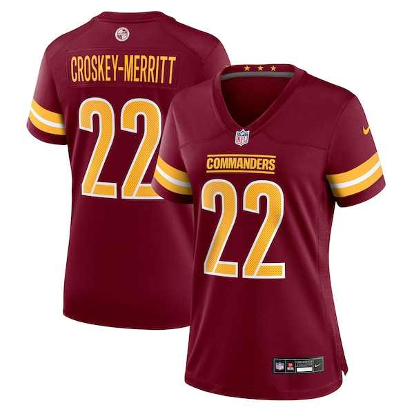 Jacory Croskey-Merritt Washington Commanders Nike Women's Team Game Jersey -  Burgundy