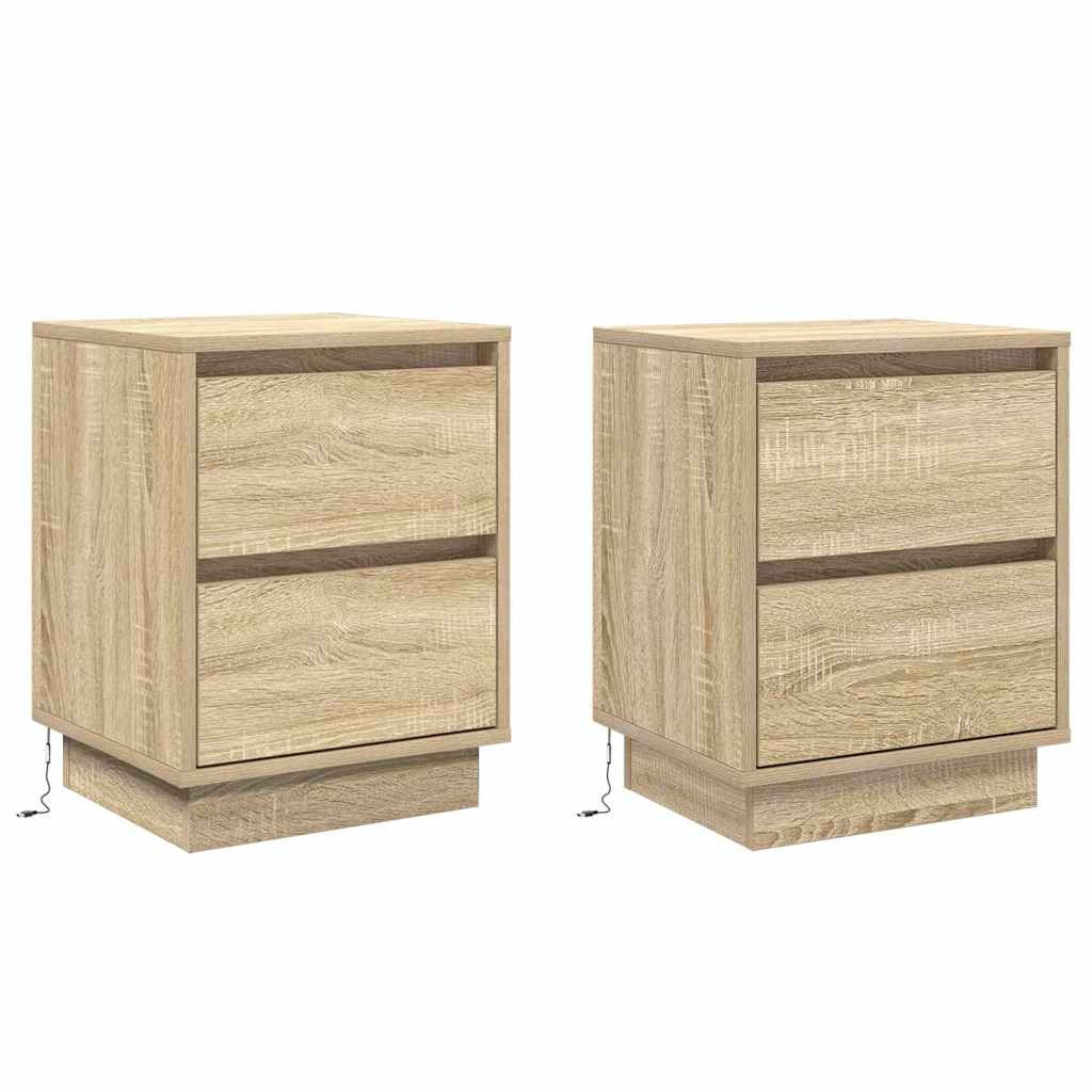 X Szafka Nocna Brąz Komoda Stolik Półka Nocna Do Sypialni2 39 x 34.5 x 50