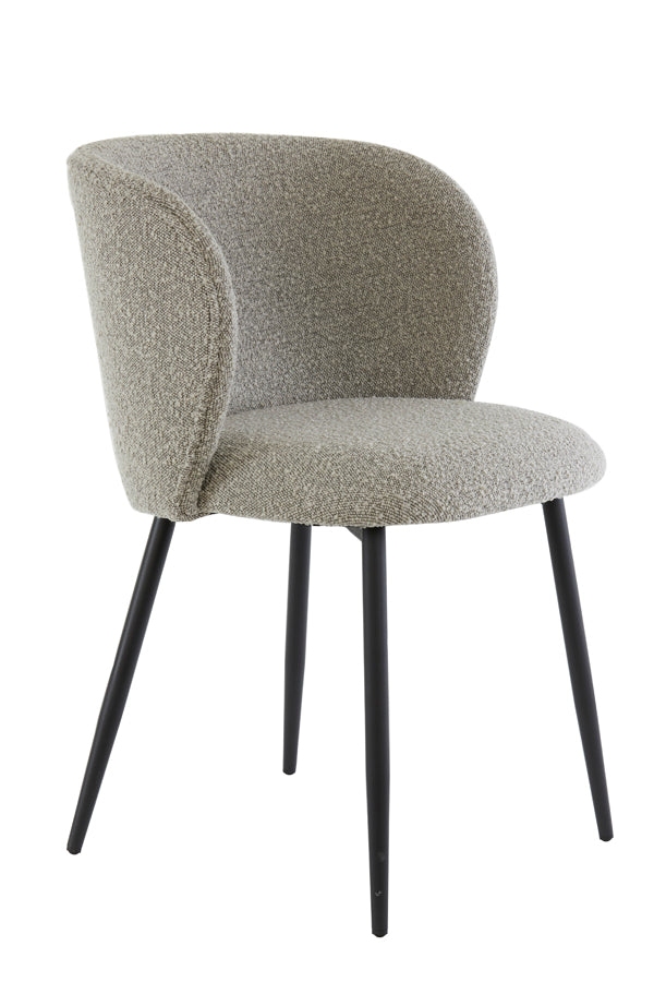 Light & Living eetkamerstoel ELYNA - 56x55x79cm - grijs - Set van 2