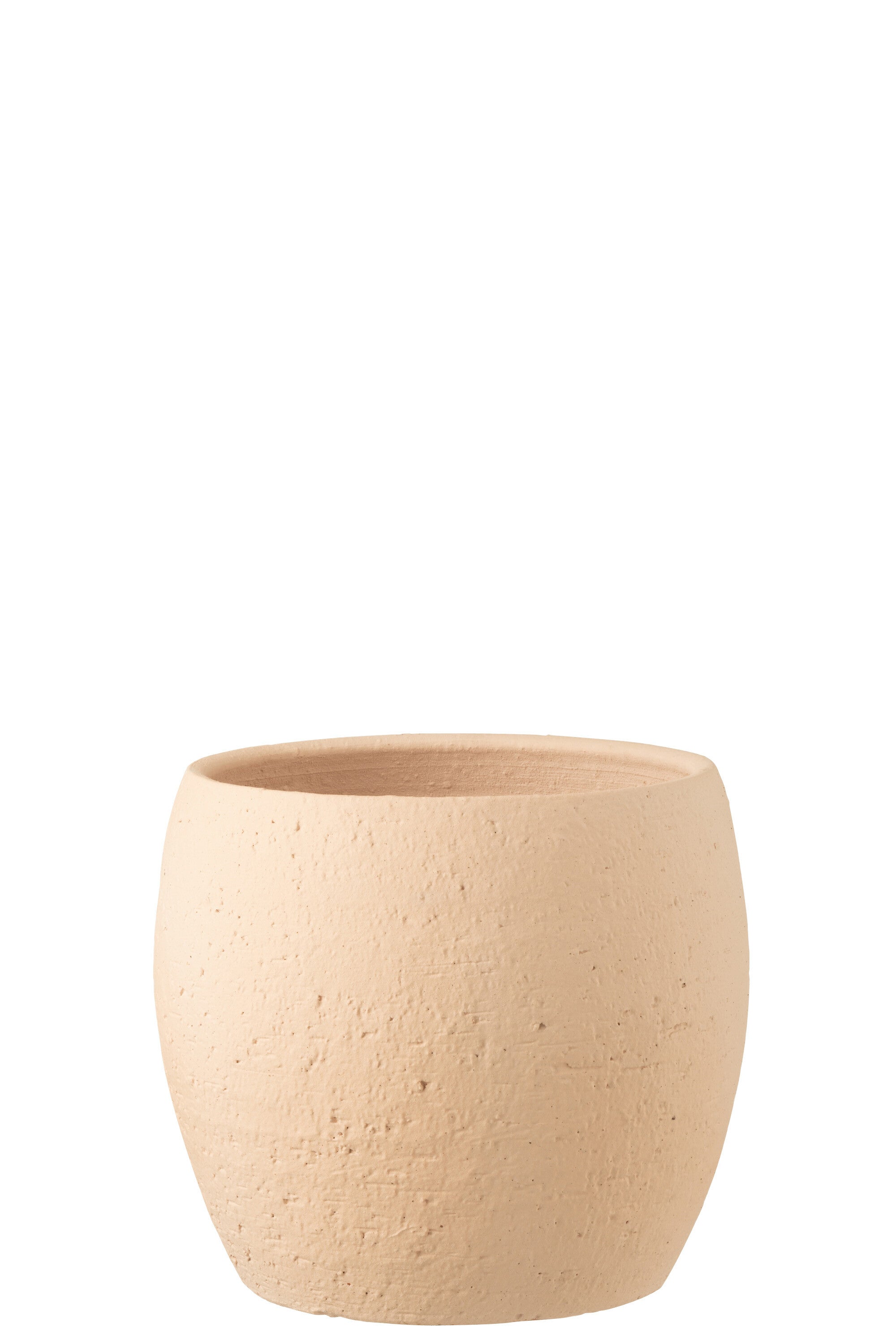 J-Line bloempot Enya - keramiek - beige - extra large - Ø 28 cm