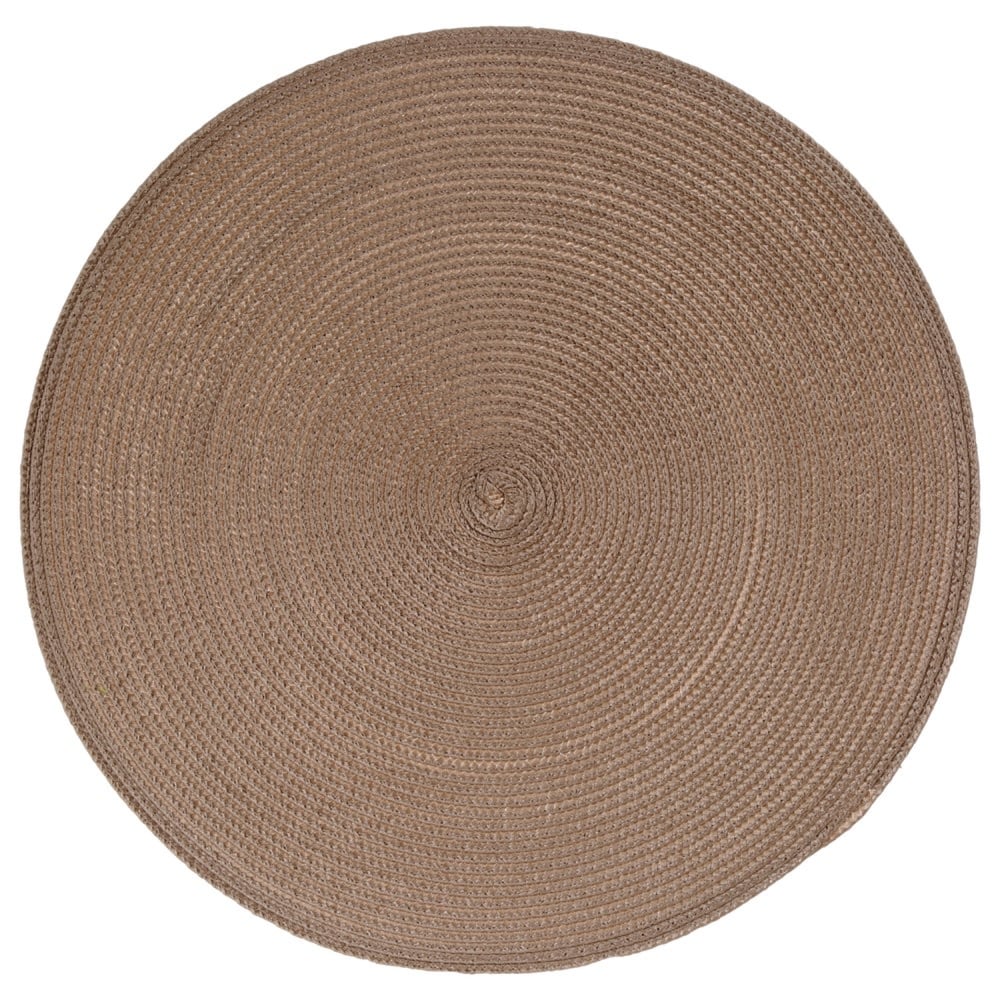 Individual de mesa redondo taupe TEXALINE 38cm