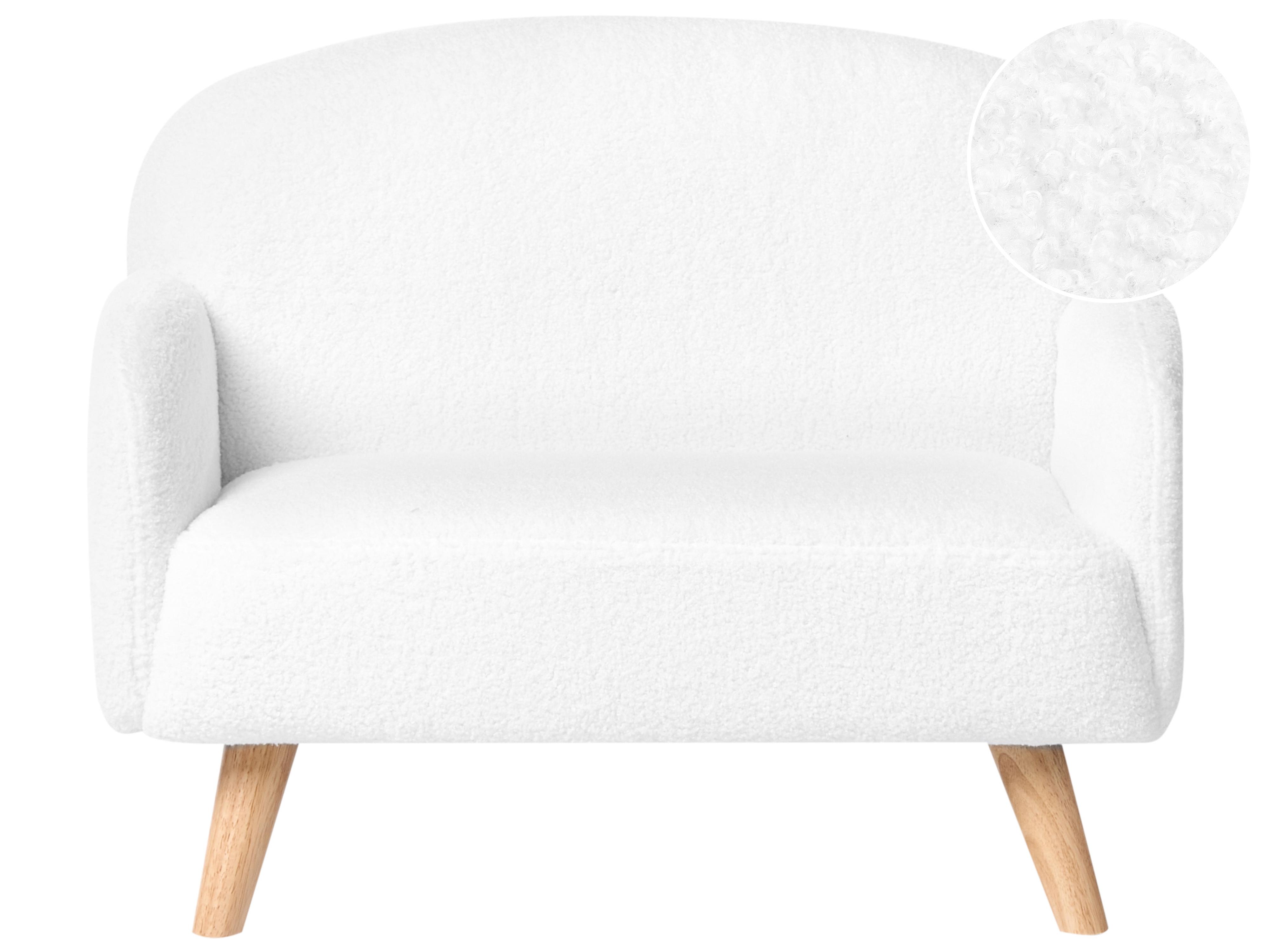 Kids Sofa OTTAL Boucle White