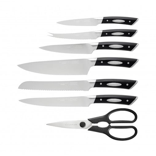 New Scanpan Eclipse Kitchen Knife Block Set 8Pc | 18068