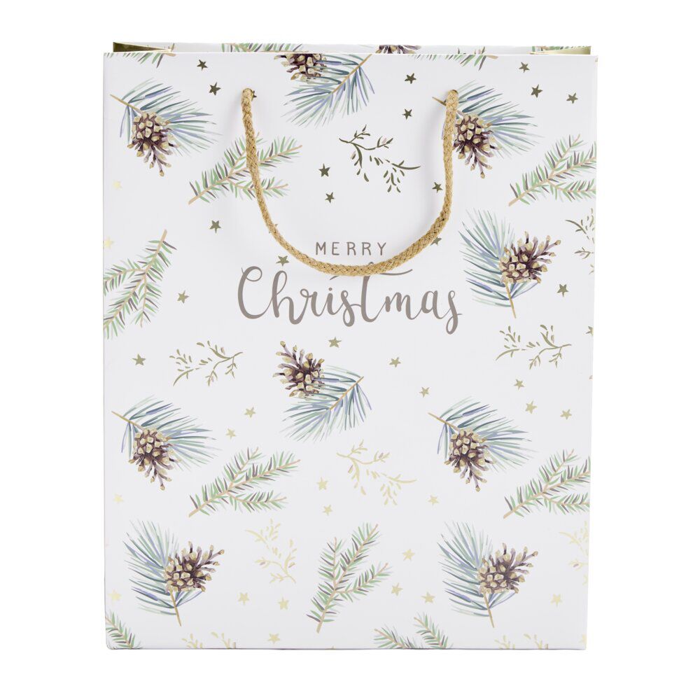 Sac cadeau de No&euml;l moyen modèle H32cm (2 modèles)