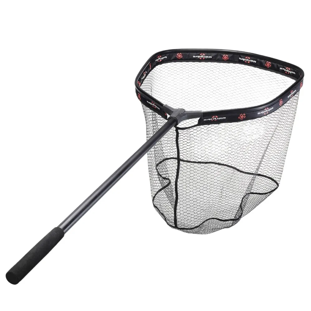 Sakura Rubber Mesh L Foldable landing Net