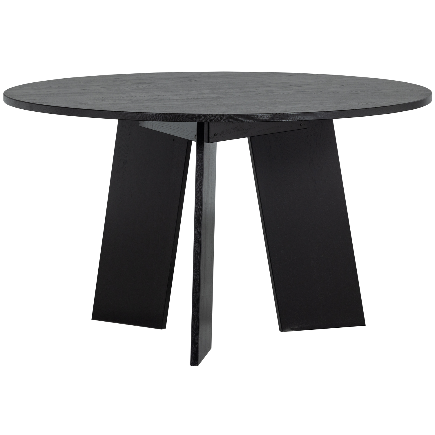 WOOOD Fries Eettafel - Eiken - Blacknight - 75x129x129