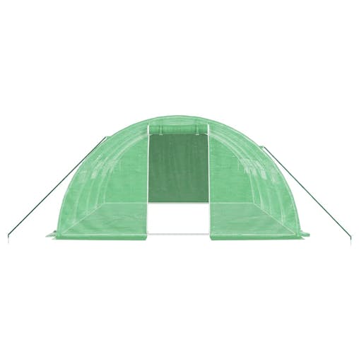 NNEVL Greenhouse with Steel Frame Green 16 m&sup2; 4x4x2 m