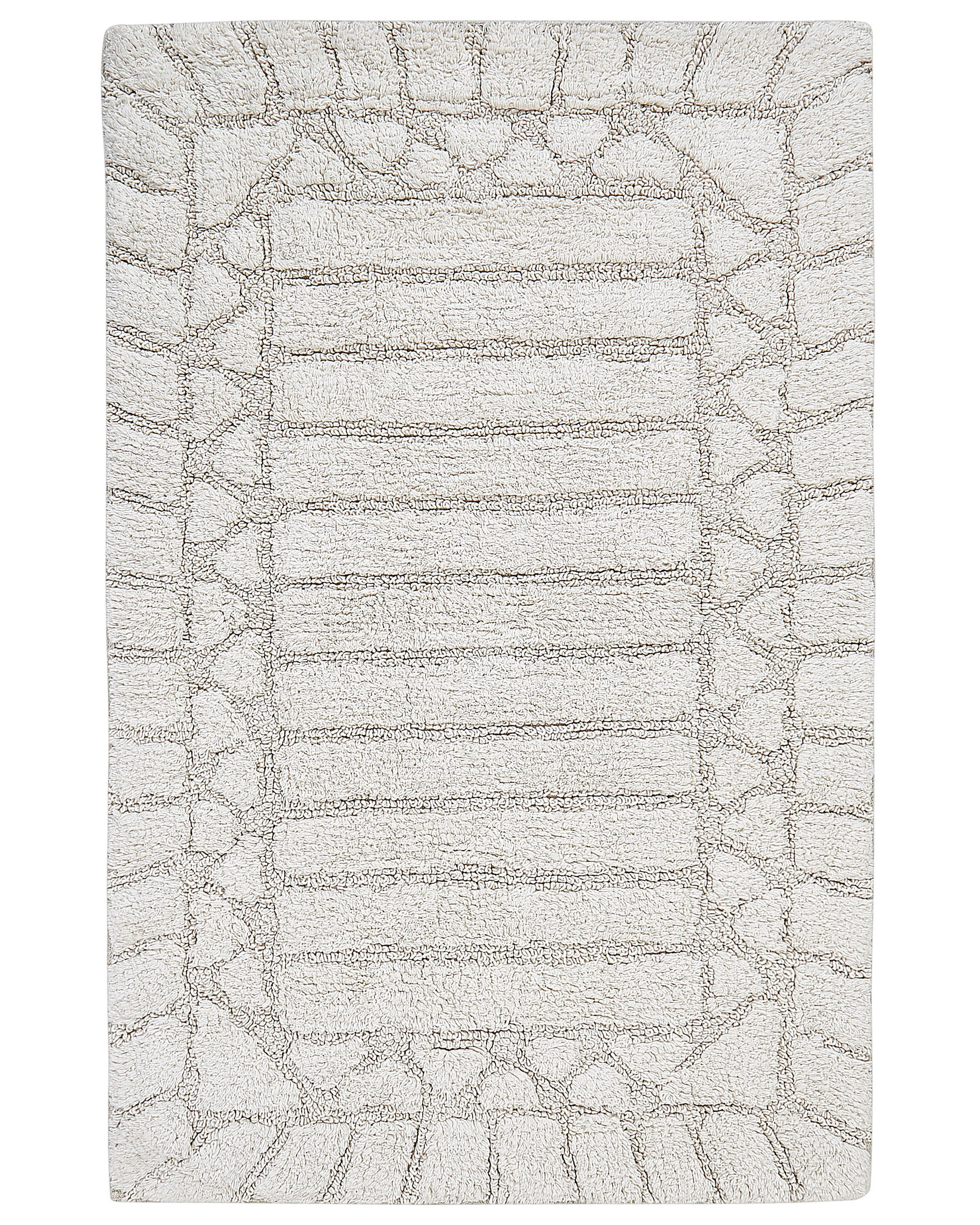 Dywanik łazienkowy bawełna 60x90 cm beżowy