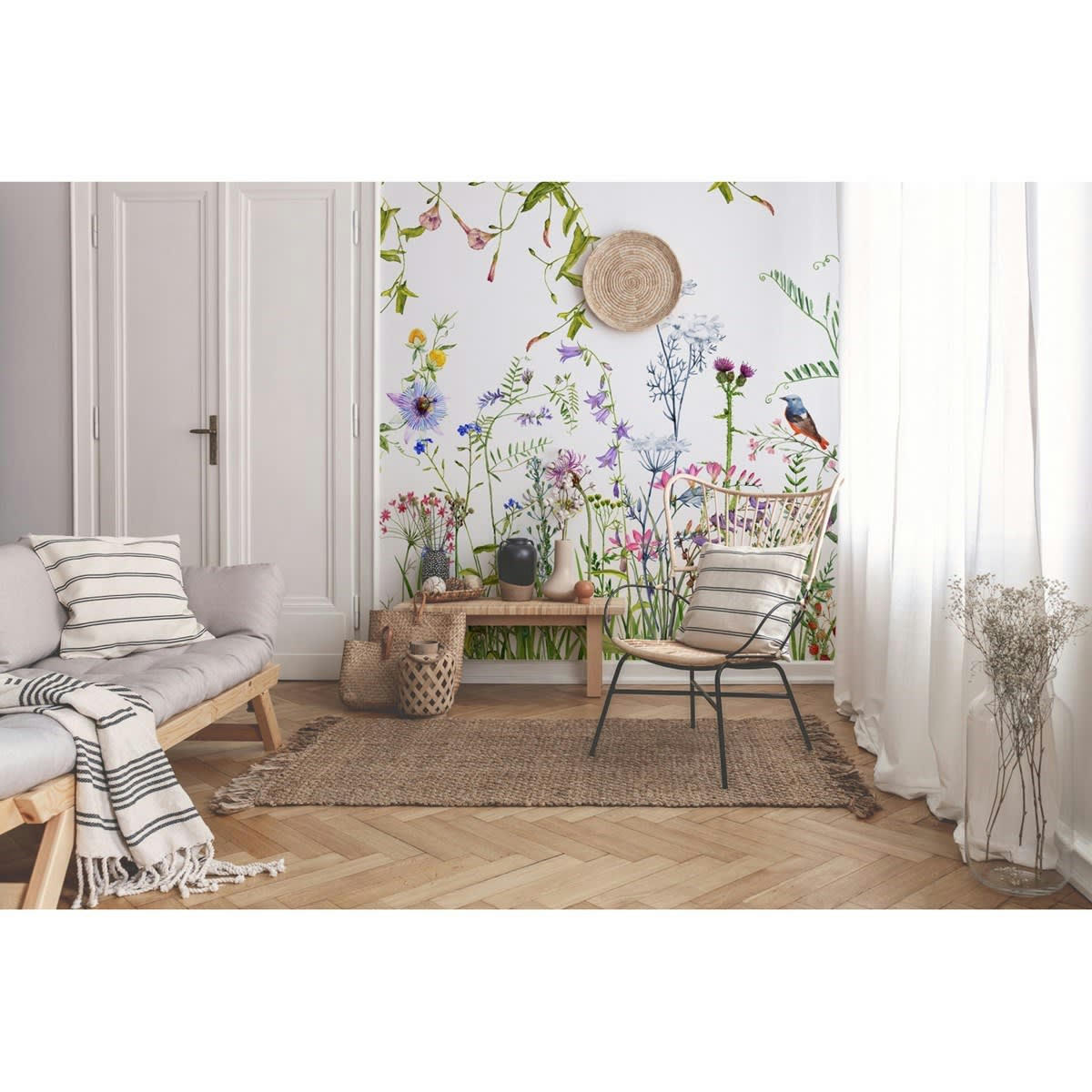 VOLUBILIS - Papier peint panoramique en papier multicolore 192x270