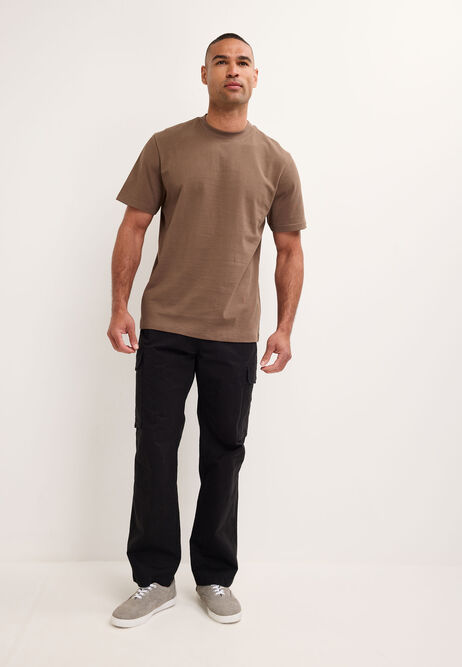 Mens Mocha Premium Cotton Rich T-Shirt