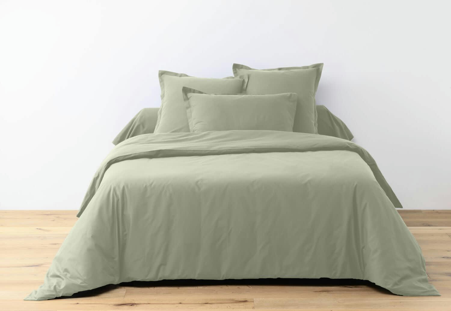 UNI ADC - Taie d'oreiller coton vert 50x70 cm