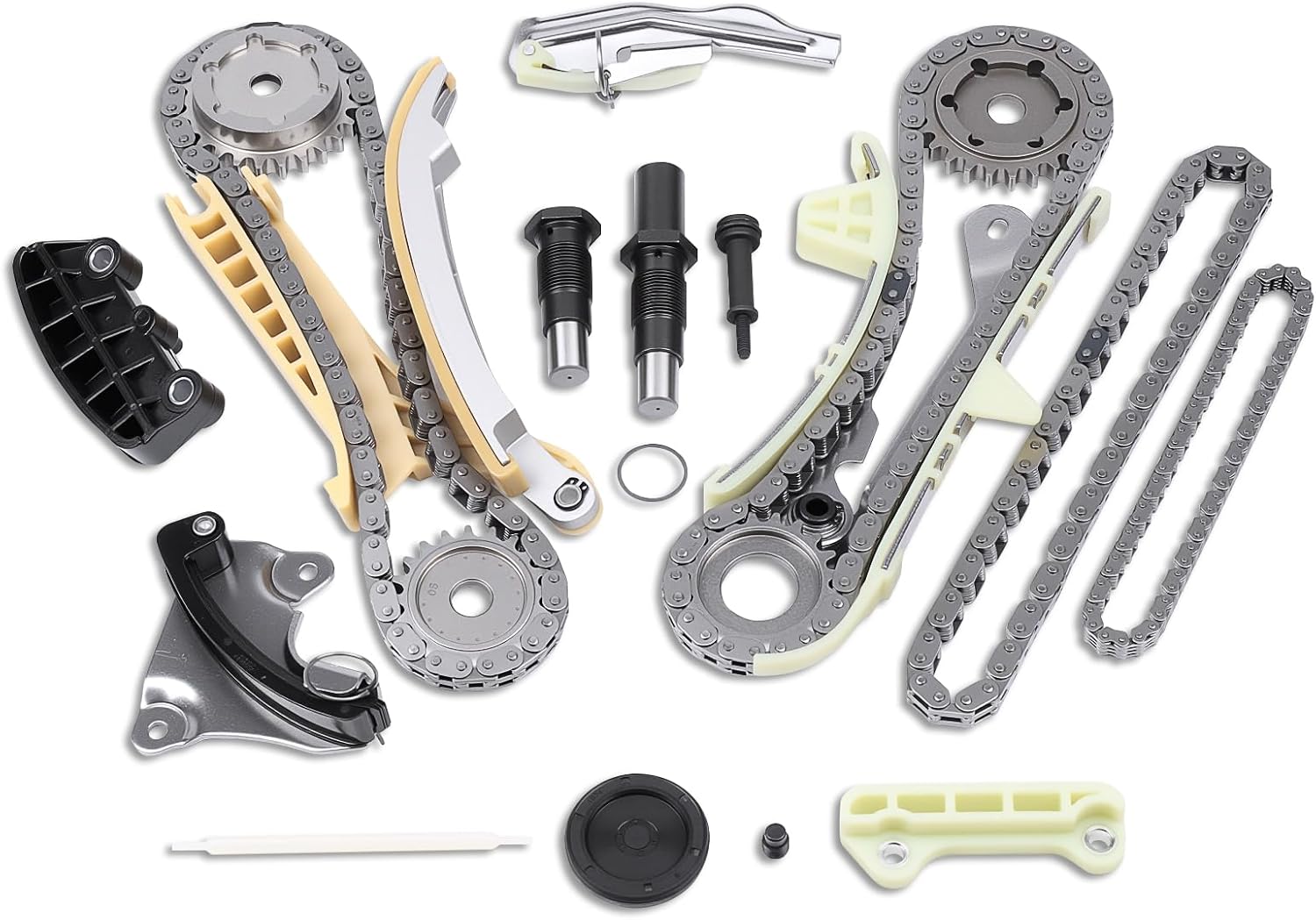 Autoexact 4.0L SOHC V6 Engine Timing Chain Kit W/Tensioner Sprocket Chain Guide Fit for 1997-2010 Ford Explorer Sport Trac Ranger, for Mazda B4000 Mountaineer Replace F77Z-6268-AB 4L2Z6M290AA
