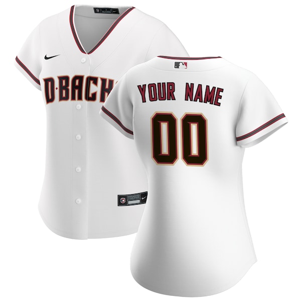 Arizona Diamondbacks Nike Women's Home Replica Custom Jersey - White