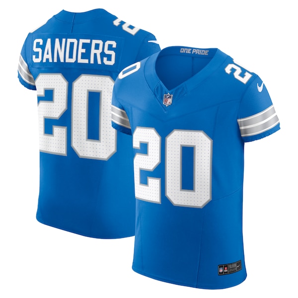 Barry Sanders Detroit Lions Nike Retired Player Vapor F.U.S.E. Elite Jersey - Blue/Black