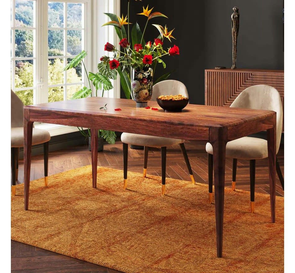 BROOKLYN NATURE - Table à manger 8/10 personnes en Sheesham massif L200