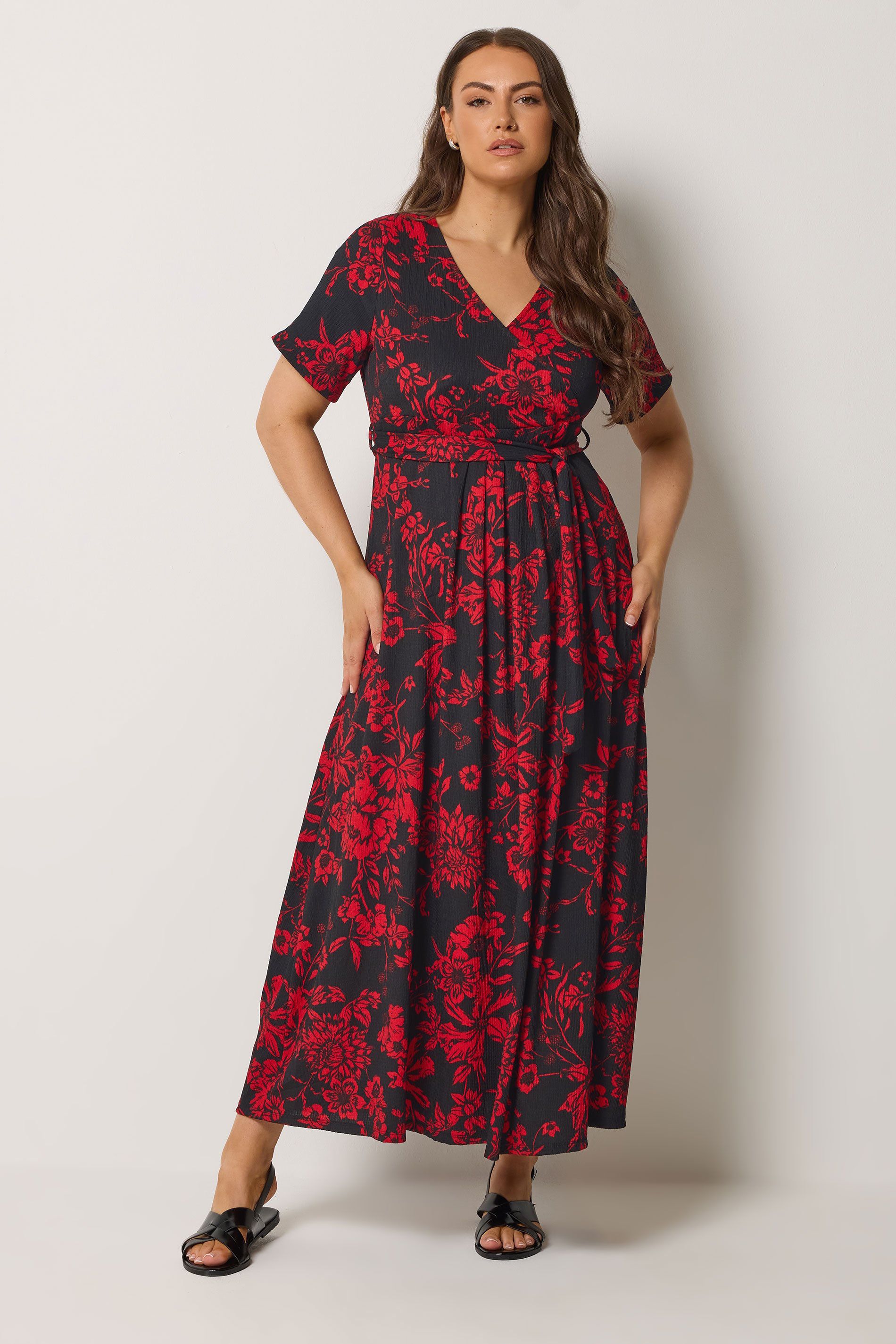 Yours Floral Wrap Dress
