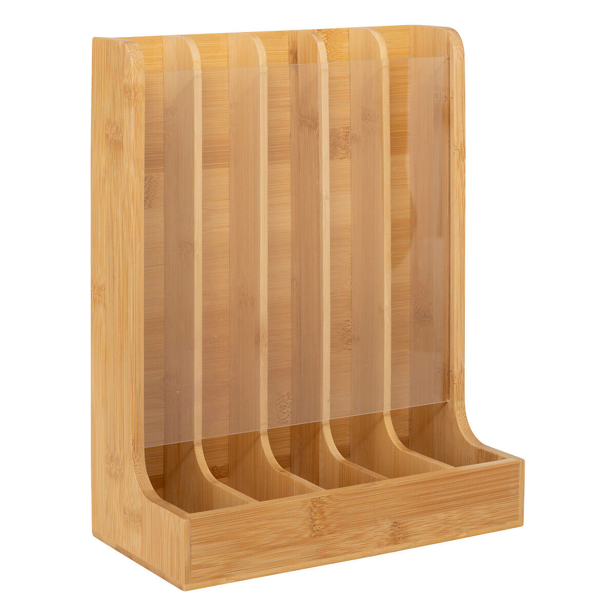 Suporte para 70 cápsulas de café bege em bambu