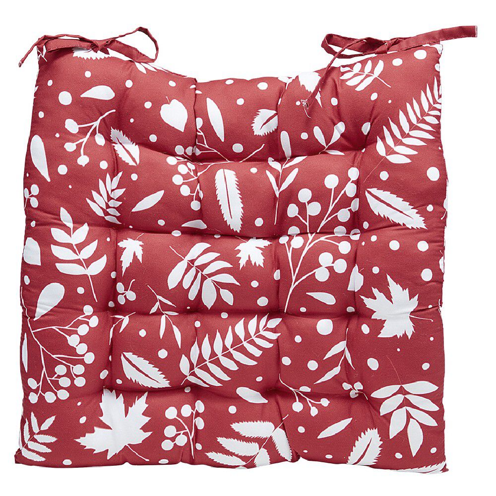 Dessus de chaise imprimé No&euml;l en polyester