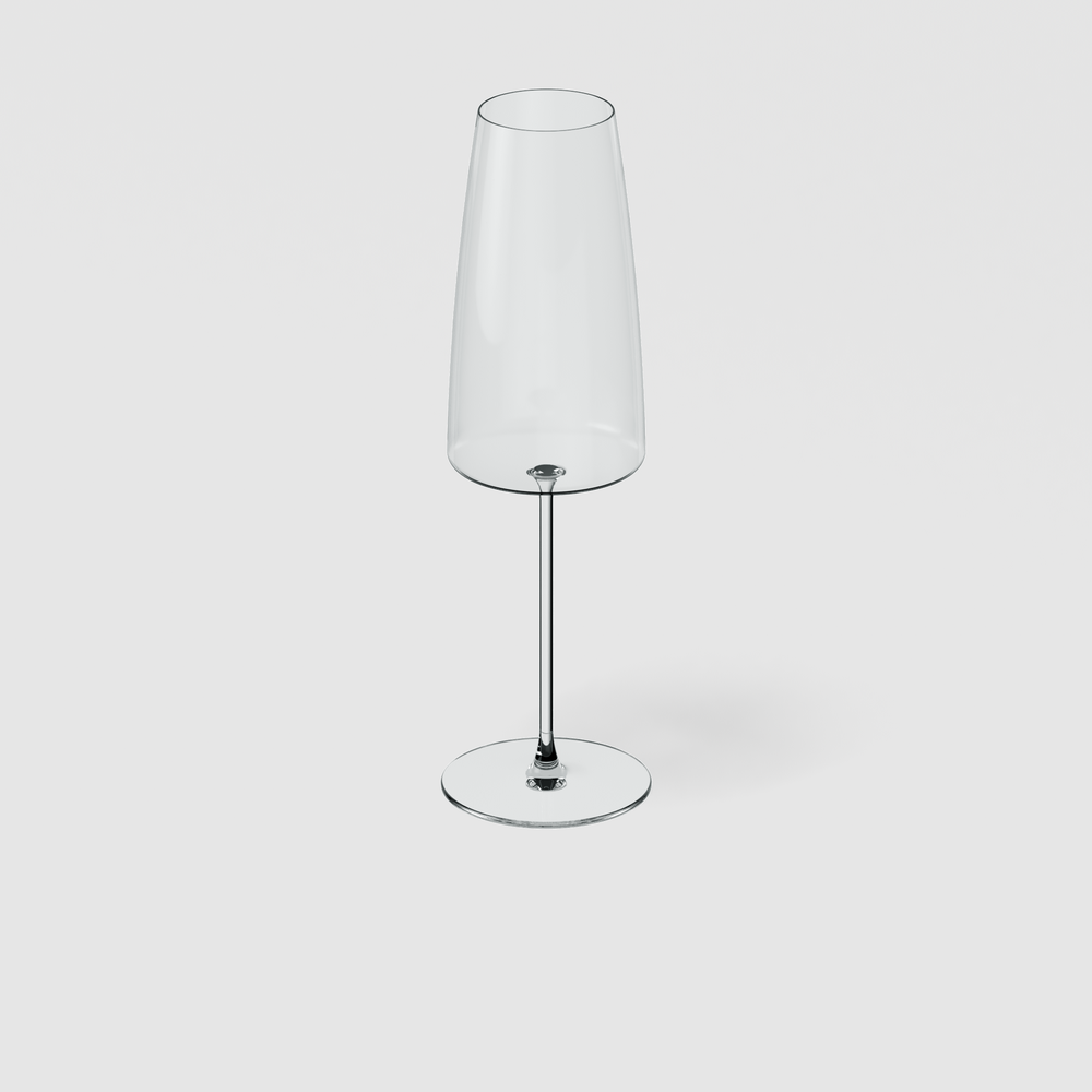 MetroChic Champagne glass - Clear, 4.1 oz, crystal glass