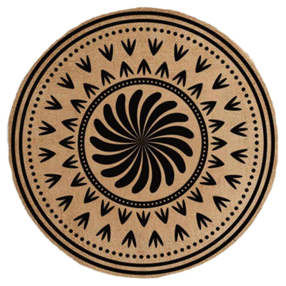 JUTE - Set de table rond en toile de jute D38