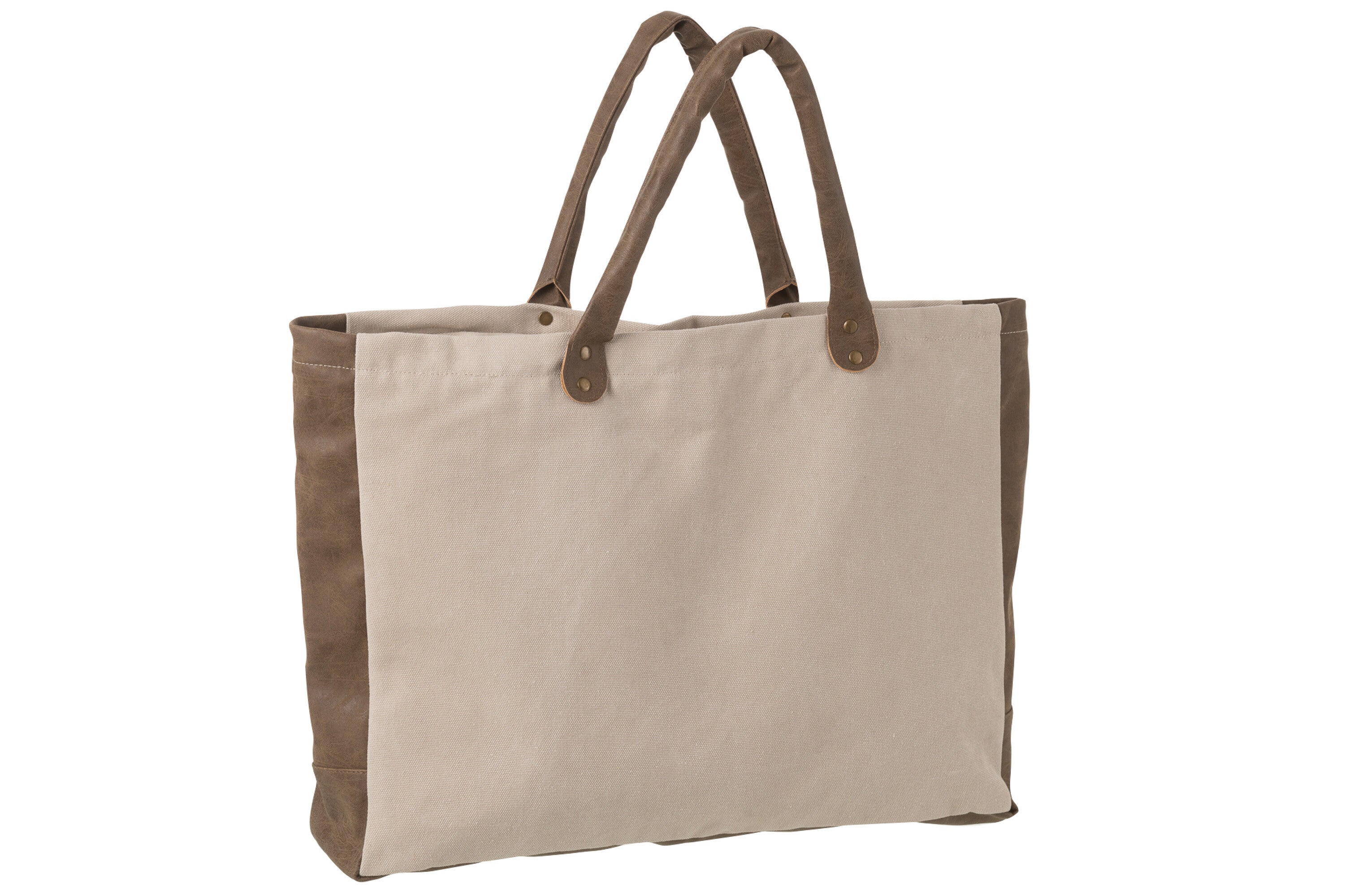 J-Line strandtas Korte Oren - textiel - beige