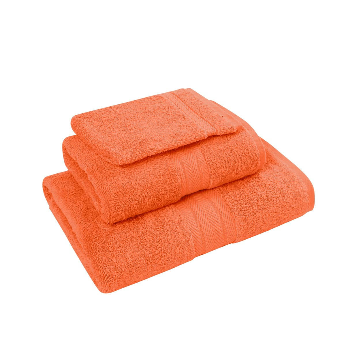 LUXURY - Ensemble de bain 3 pièces Corail