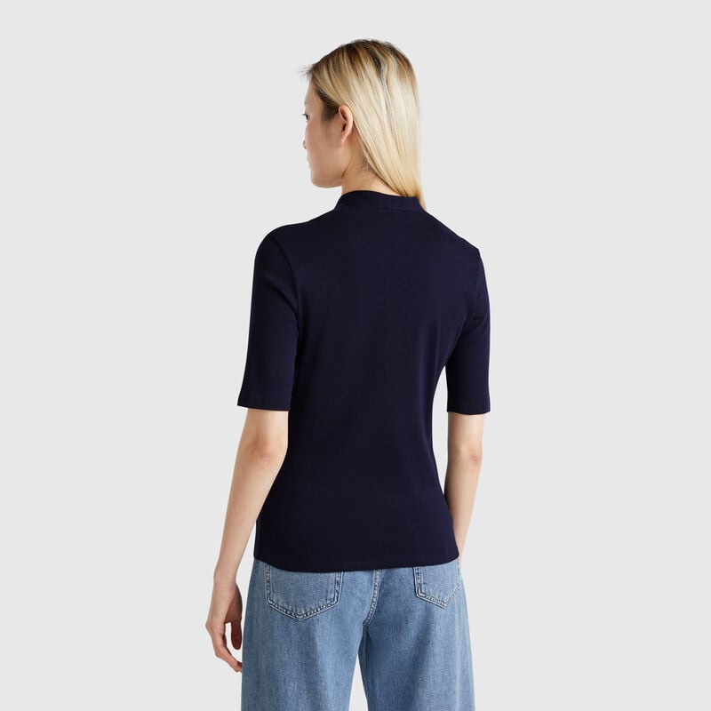 Slim fit t-shirt in long fiber cotton