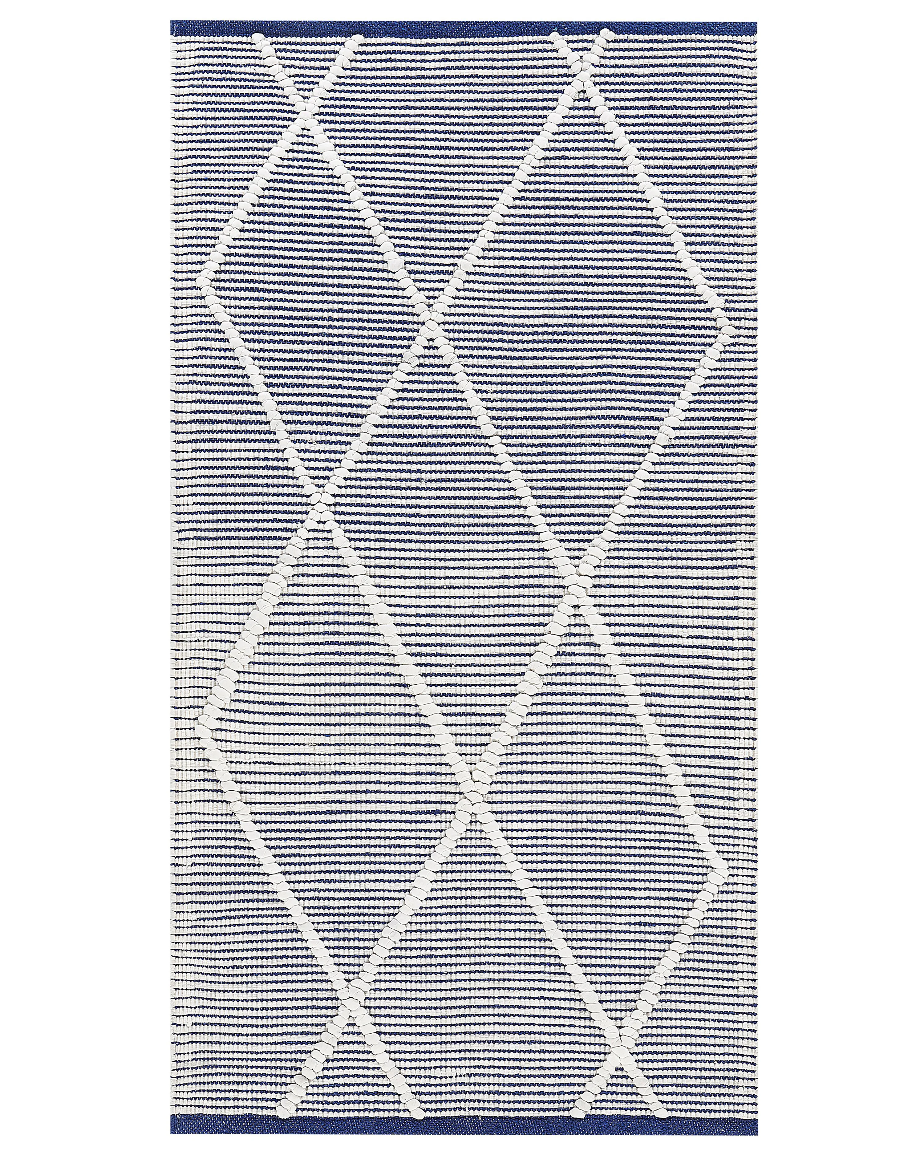 Rug SYNOPA Blue 80 x 150 cm Cotton