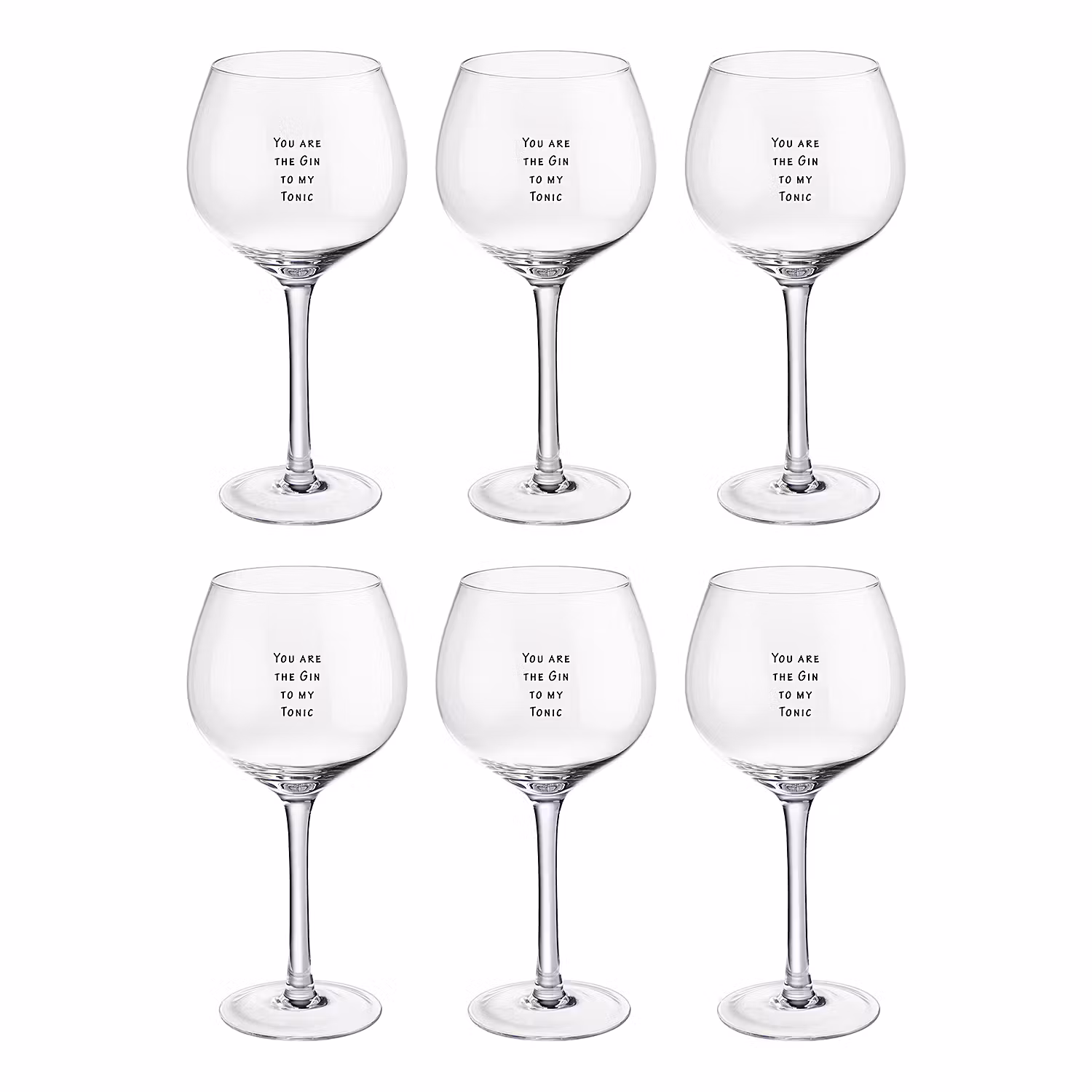 HAPPY HOUR Ginglas My Gin 6er-Set