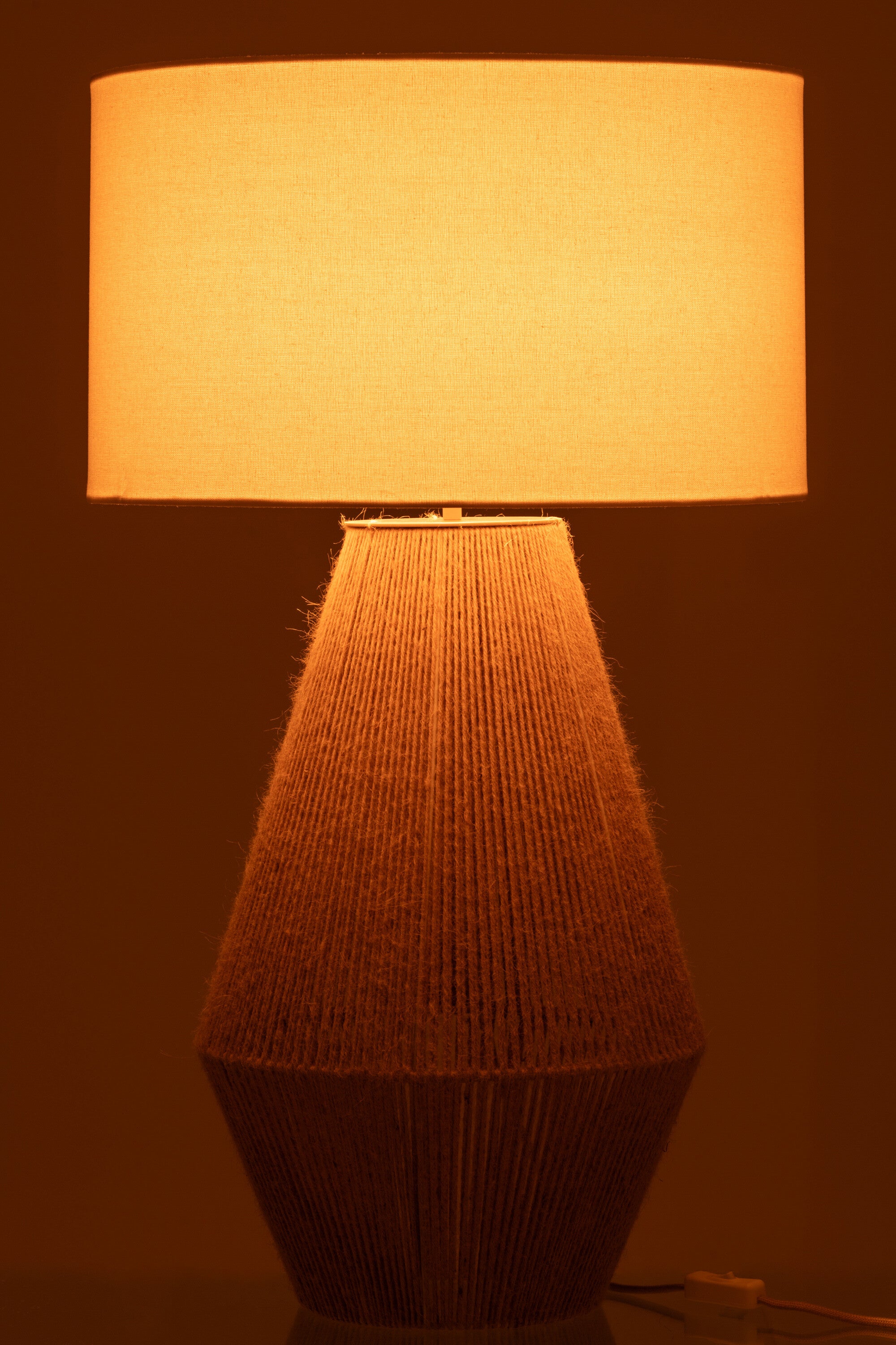 J-Line lamp Striing - metaal/jute - naturel