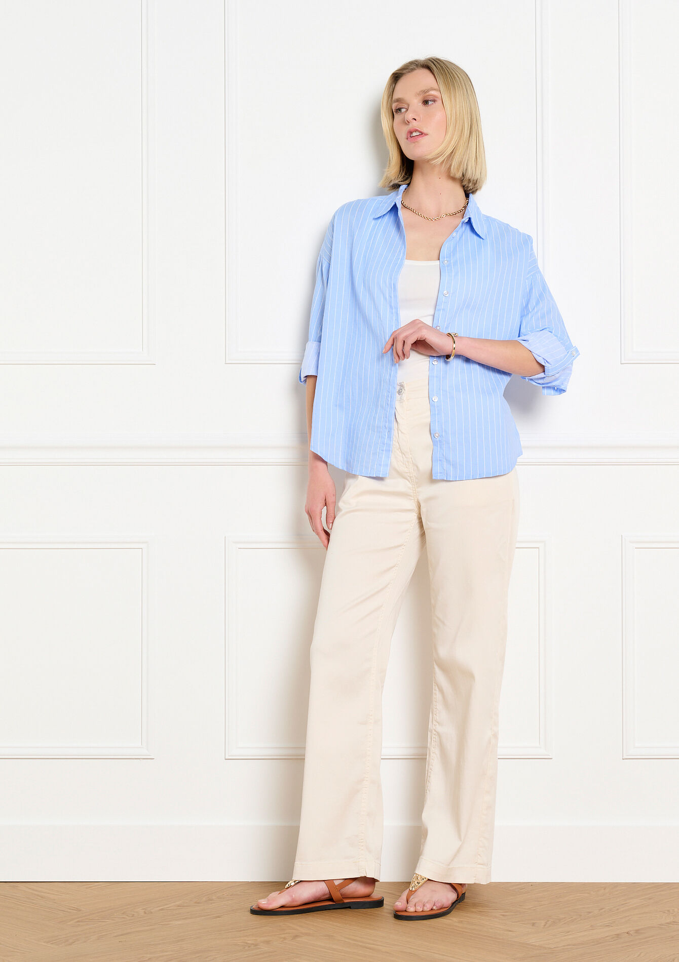 Broek met hoge taille