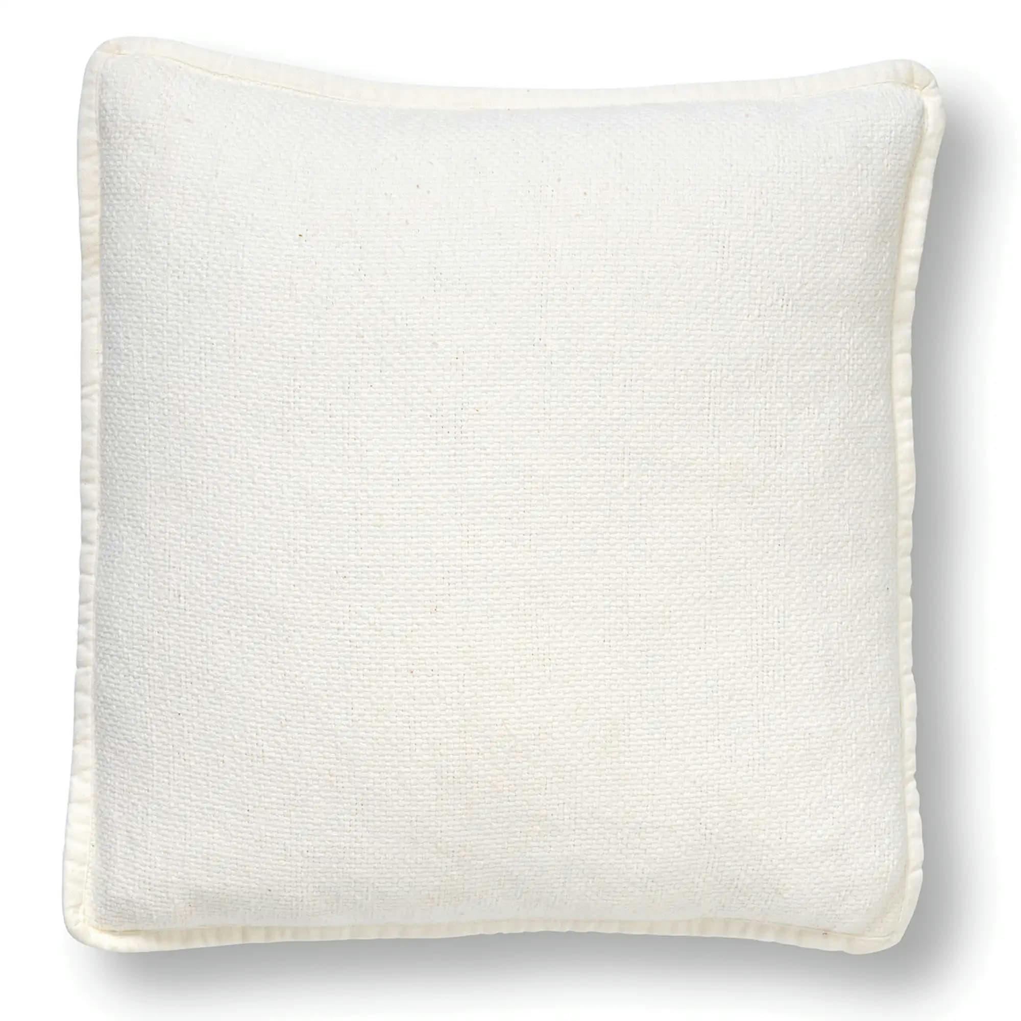- Housse de coussin blanc en coton-45x45 cm uni