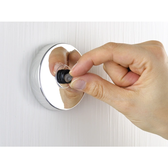 Haartrockner-Halter »Vacuum-loc Quadro«, Edelstahl, glänzend, silberfarben