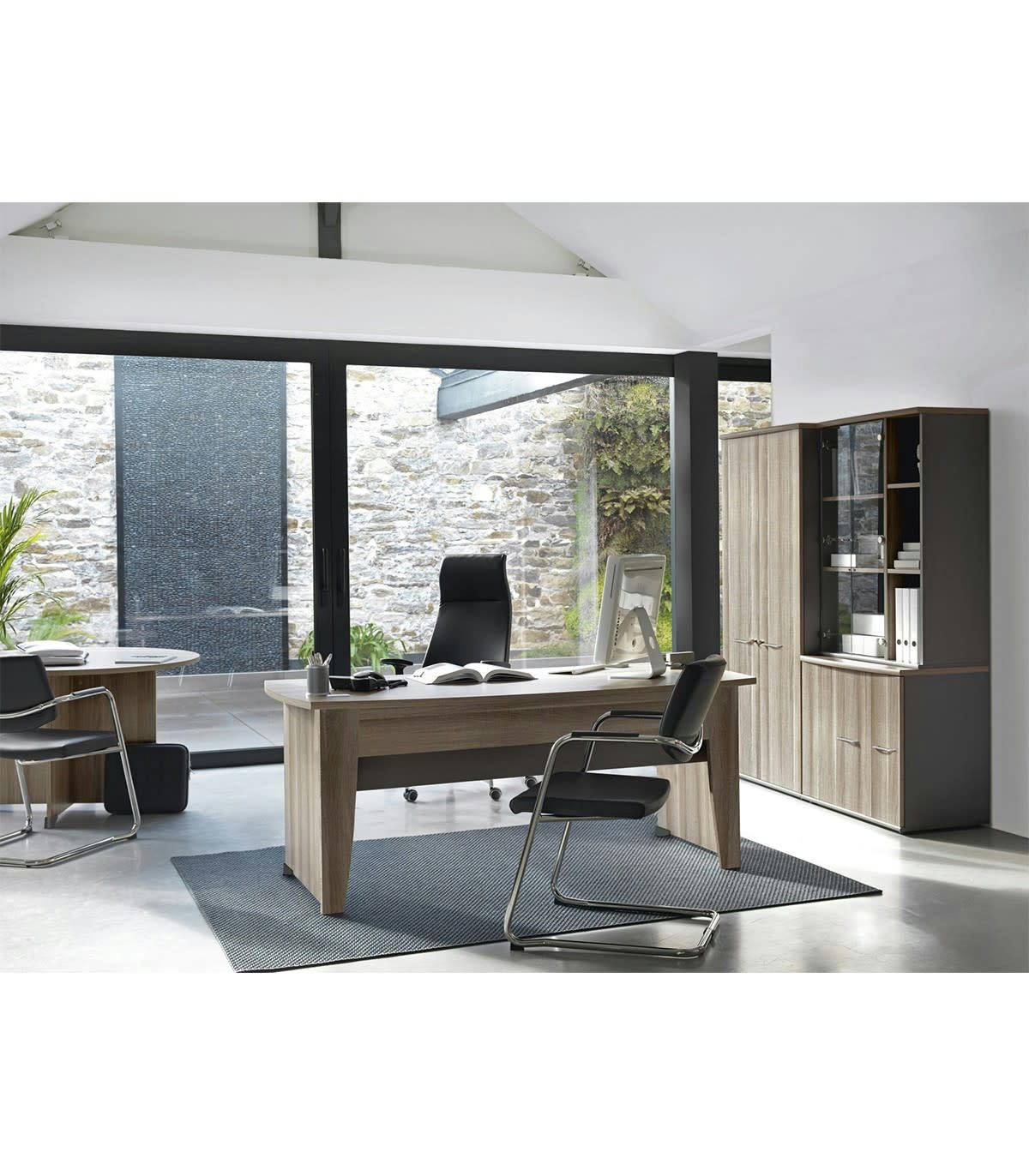 JAZZ - Rangement bas 3 portes - Marron clair