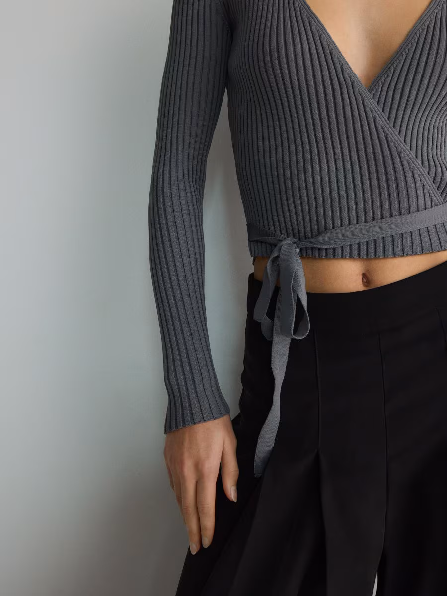 Jumper With Tie Detail