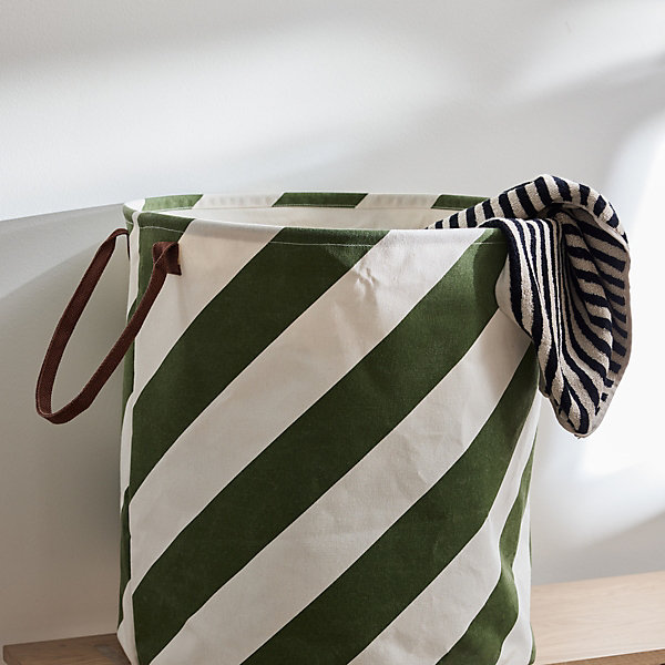 Corbeille à linge en polyester L52xH54cm
