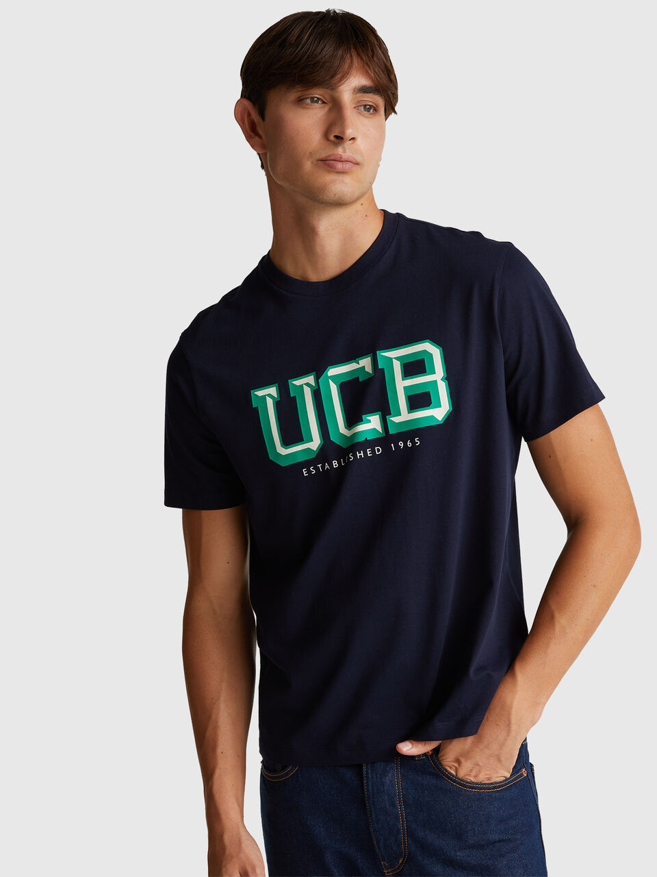 T-shirt in cotton with logo