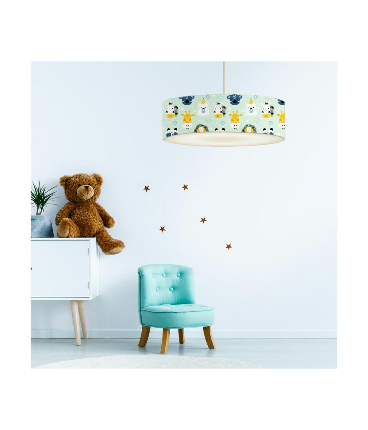 ENFANT - Suspension Enfant Savane Vert Pastel D: 50 x H: 25