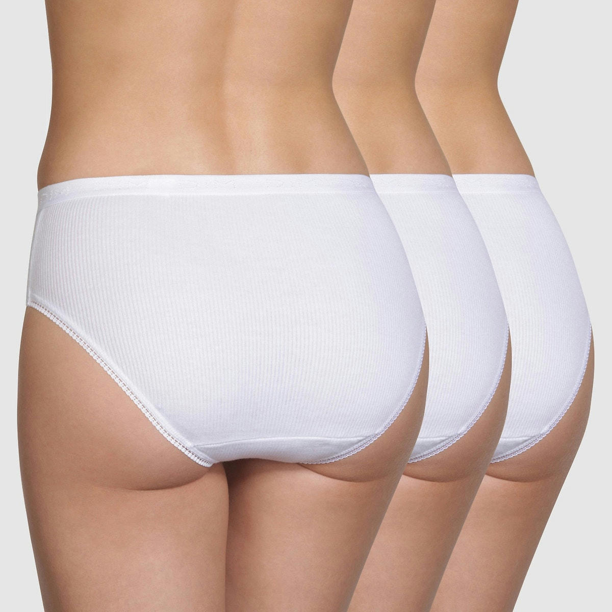 Lot de 2+1 gratuit slips midi Pur Coton