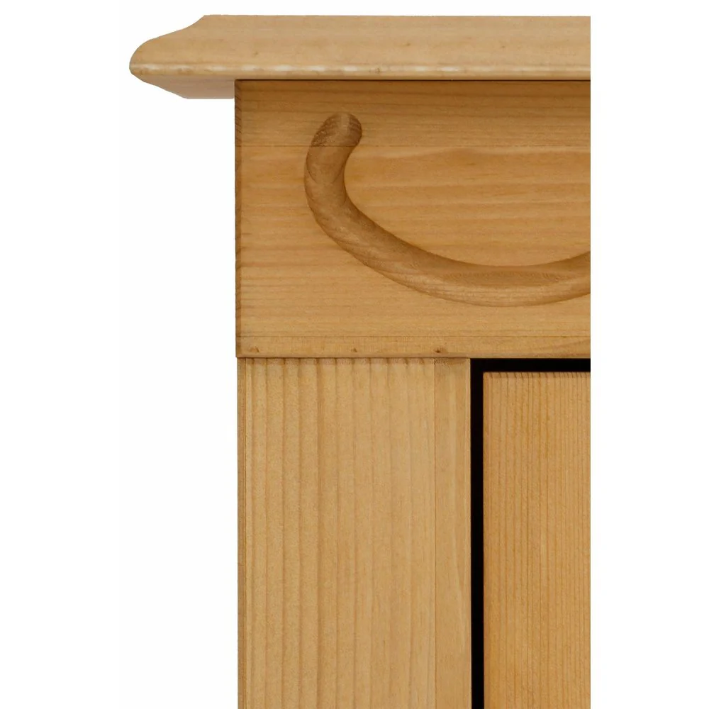 Lando Shoe Chest, 3 Flaps, solid pine, natural